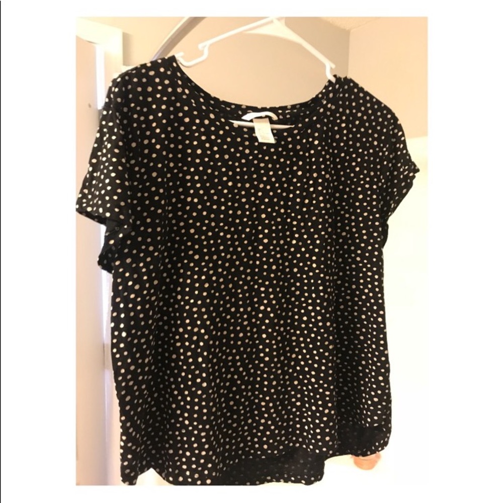 H&M‼️Basic Polka dot Jersey T-shirt